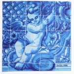 Ściereczka z mikrofibry do czyszczenia okularów z portugalskim aniołem azulejo