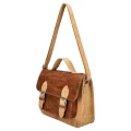 Wegańska luksusowa torebka damska na ramię Sobreiro brązowa skóra korkowa