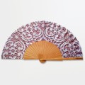 Portugalski wachlarz jedwabny z tradycyjnym haftem Renda de Bilros ze wsi Vila do Conde w Portugalii