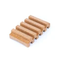 Drewniana mydelniczka z naturalnego korka - minimalistyczna