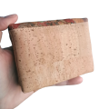 Mały wegański portfel korkowy Marmore na zamek