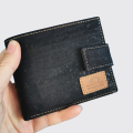 Średni wegański portfel męski Classic RFID czarny