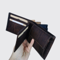 Średni wegański portfel męski Elegant RFID eko skóra korkowa kieszeń na karty