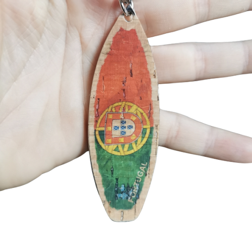 Otwieracz do butelek deska surfingowa Portugal pokryty korkiem flaga Portugalii