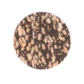Okrągłe podkładki korkowe z fusami kawy 10 cm - czarny wzór