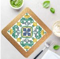 Portugalska podkładka z dekoracyjnym kafelkiem azulejos pod gorące naczynia 20 cm x 20 cm