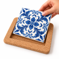 Baza korkowa do wklejenia ceramicznego kafelka 15 x 15 cm