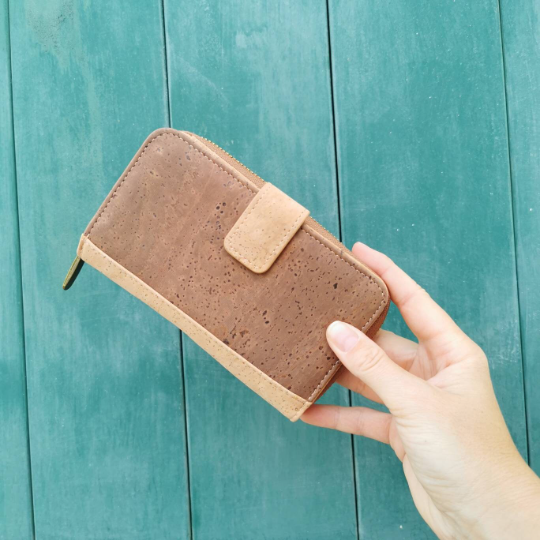 Prezent dla weganki portfel z korka